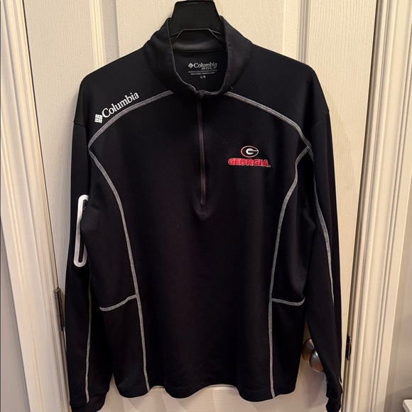 Columbia Men's omni wick shotgun 1/4 zip golf shirt Georgia Bulldog. Size Large - Picture 1 of 7